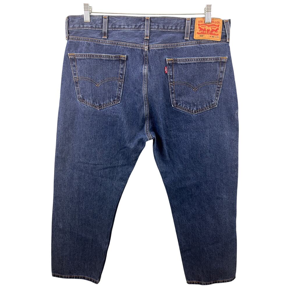 Levi’s 505 Straight Leg Jeans Men’s W40 L29 Blue Denim Classic Fit USA